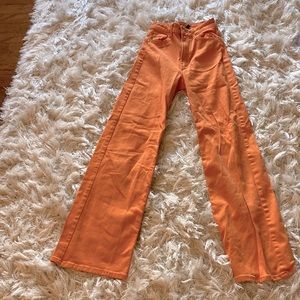 Orange H&M wide-legged jeans, size 0.